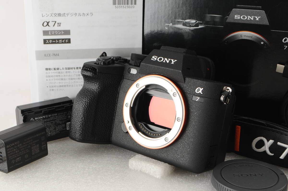 ★新品級 シャッター数：3,773回★ SONY ソニー α7Ⅳ ボディ ILCE-7M4　☆元箱付き 付属品すべて完備！ ワンオーナー品_画像1