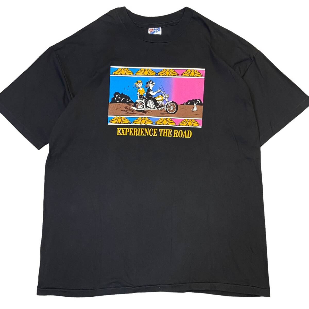 90s USA製 HARLEY DAVIDSON ハーレーダビッドソン Tシャツ XXL ブラック THE SCOOTER SHAKE バイク モーターサイクル ヴィンテージ_画像2