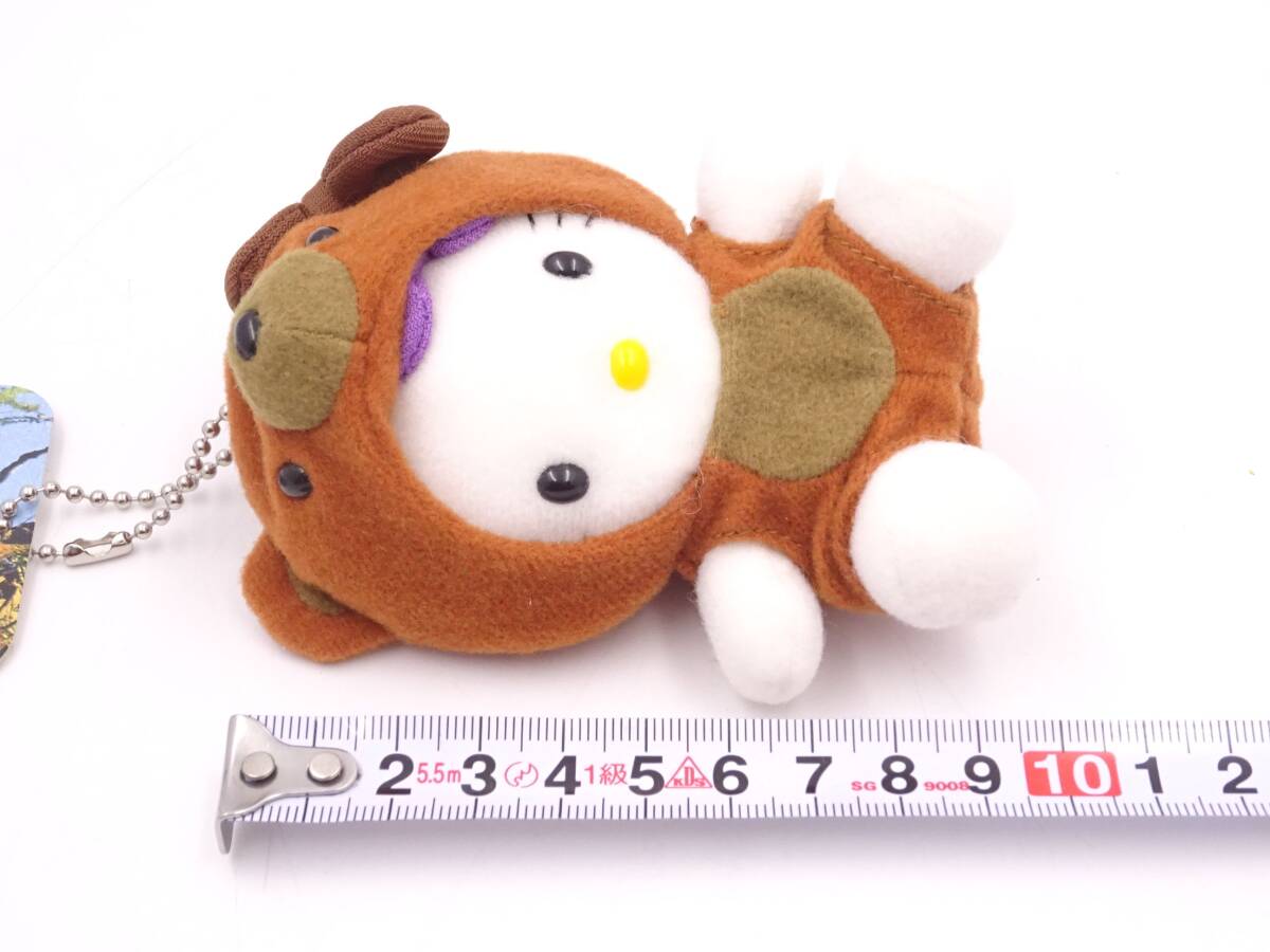 561[ unused tag attaching ] Hello Kitty Hokkaido limitation lavender ezohigma bear ball chain mascot . present ground Sanrio is .-...