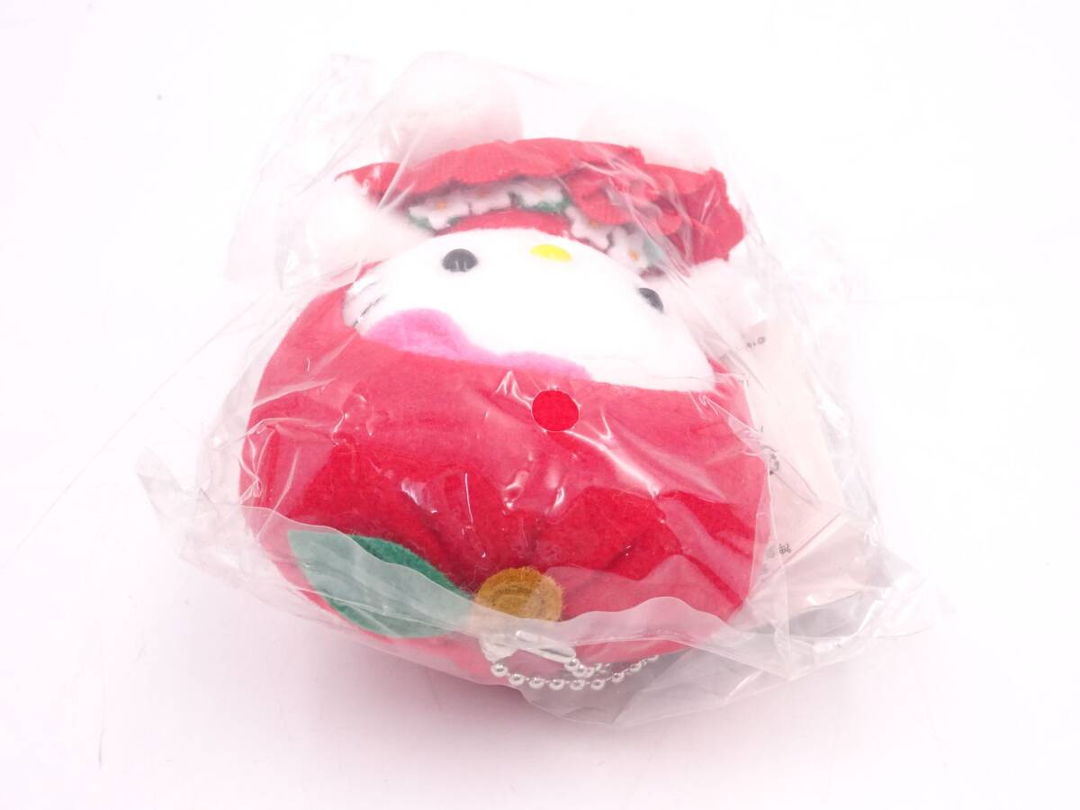 629[ unused tag attaching ] Hello Kitty Shinshu limitation apple apple ball chain mascot . present ground Sanrio is .-...
