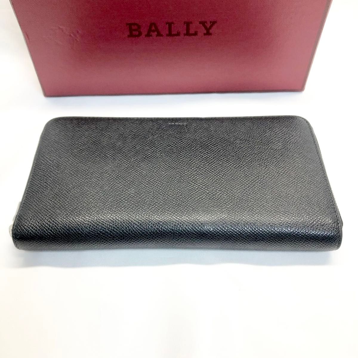 【極美品】　BALLY  バリー 長財布  ラウンドファスナー  ブラック