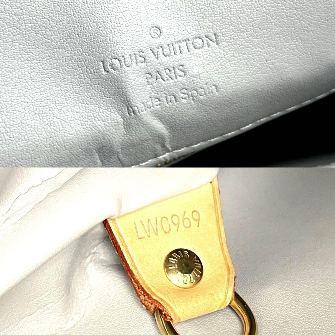 【美品】LOUIS VUITTON ルイヴィトン トートバッグ ヴェルニ ヒューストン LW0969 ビジネス ハンドバッグ フォーマル 男女兼用 人気 レザー_画像10