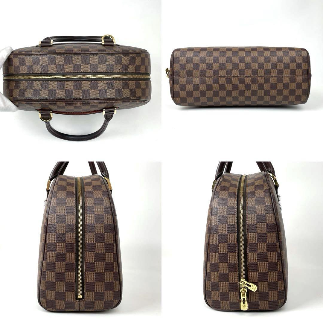 【極美品】LOUIS VUITTON ルイヴィトン ダミエ エベヌ ノリータ N41455 ハンドバッグ ミニボストン 男女兼用 ビジネス 旅行鞄 レザー 人気