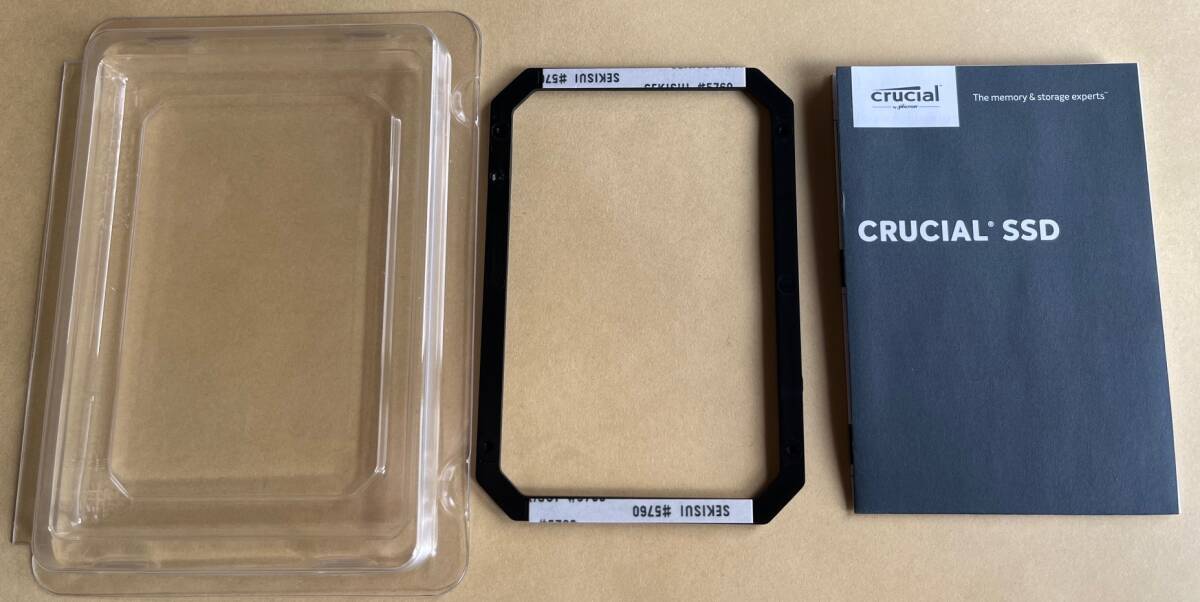 Crucial MX500（SSD 500GB）スペーサー付きの画像4