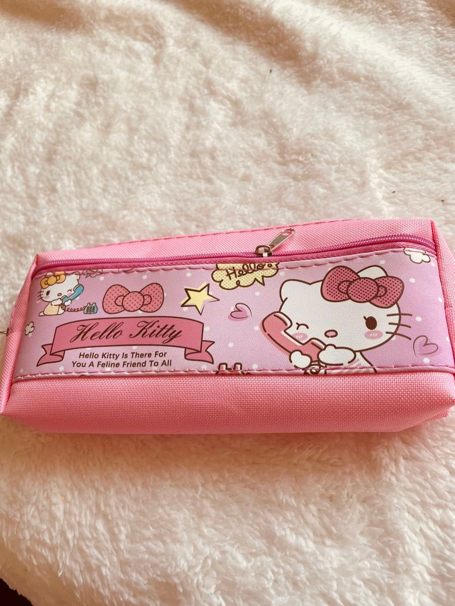 新品未使用　サンリオ　ハローキティ　Sanrio Hello Kitty ペンケース　筆箱　小物入れ ピンク