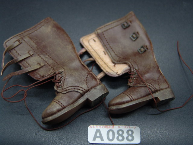 【 A 088 】1/6ドールパーツ：メーカー不詳 アメリカ軍騎兵ブーツ【 長期保管・ジャンク扱い品 】の画像1