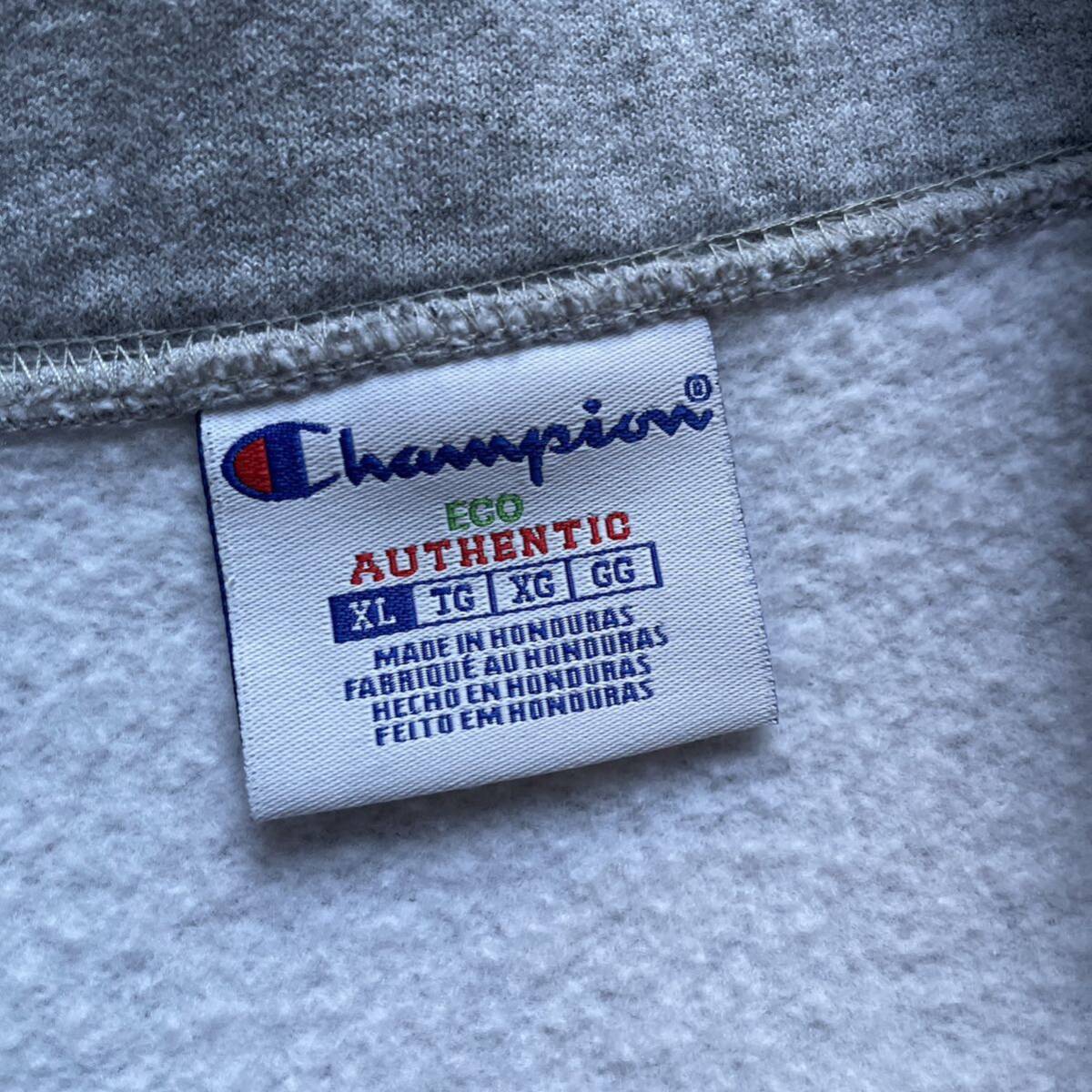 champion チャンピオン SYSSERO ハーフジップ スウェット トレーナー グレー XL_画像3