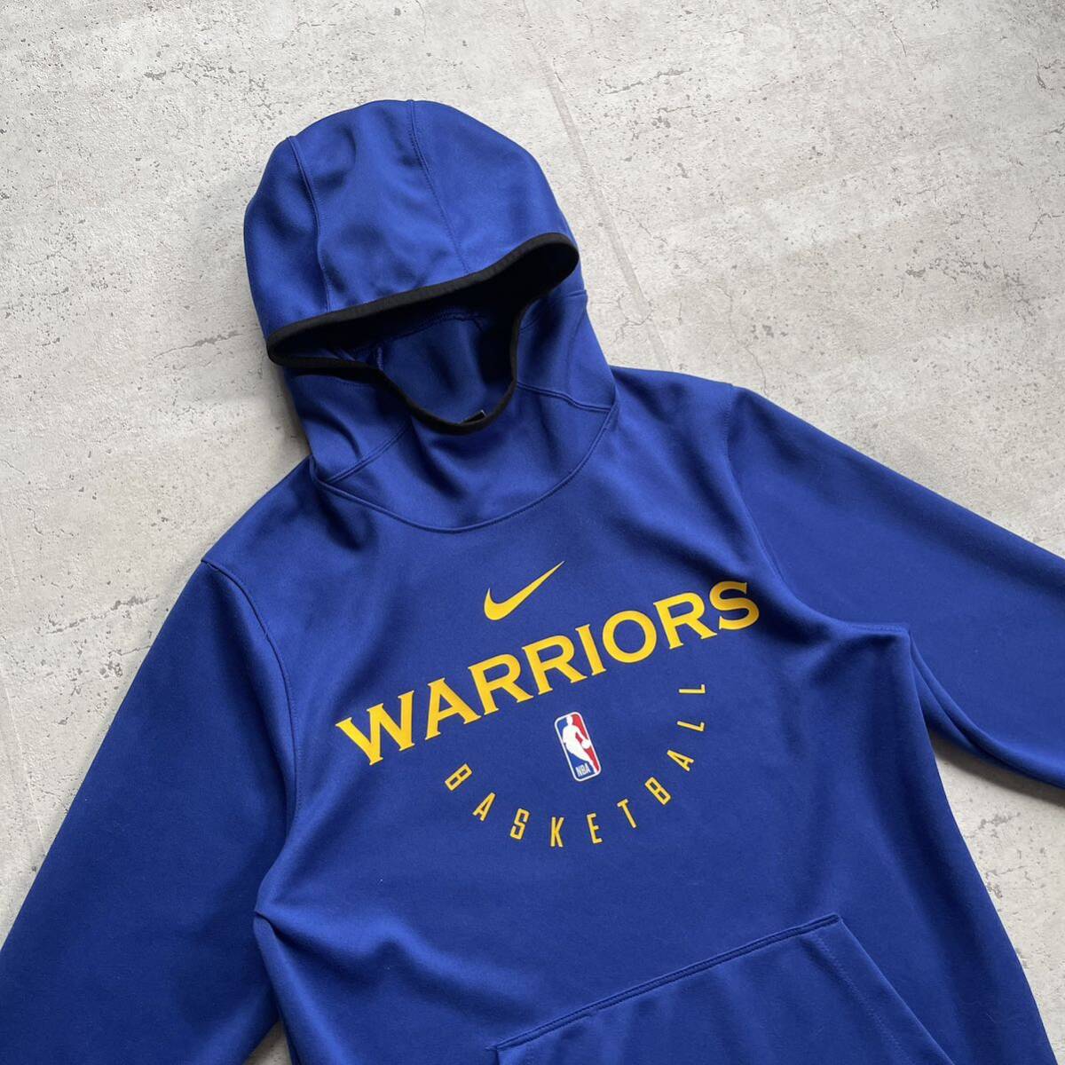 NIKE ナイキ NBA WARRIORS プルオーバー パーカー ブルー S_画像1