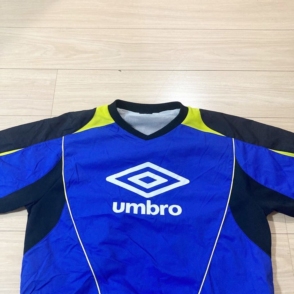 UMBRO アンブロ ピステ ヤッケ ウィンドブレーカー サイズ160 青 黒 サッカー フットサル _画像2