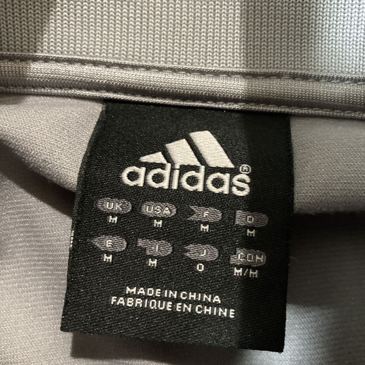 adidas Adidas джерси Zip выше верх и низ в комплекте выставить O размер чёрный серебряный 