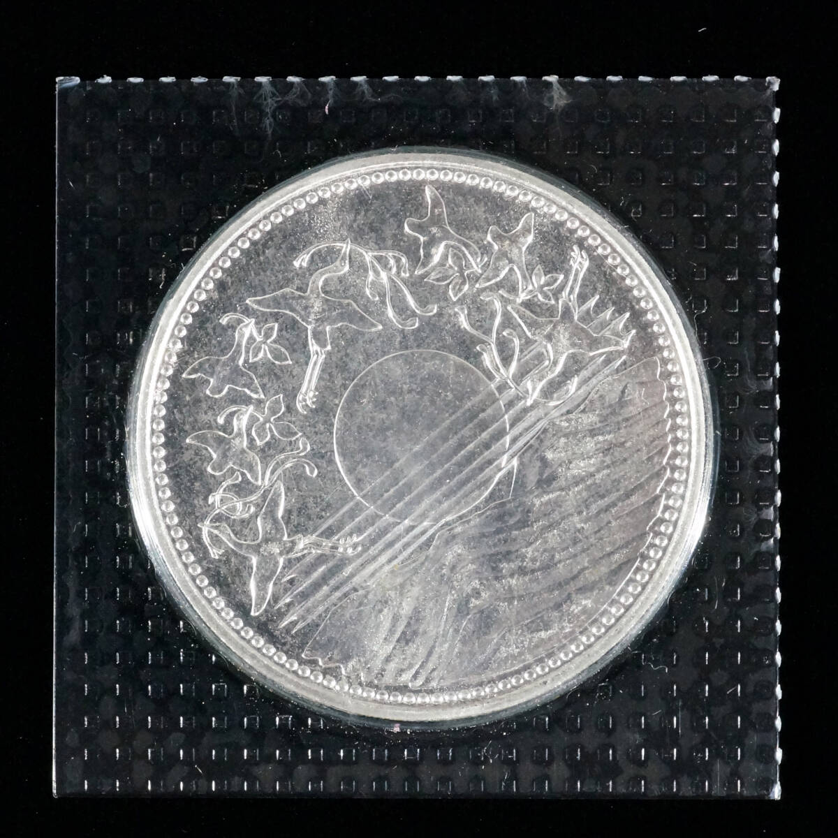 天皇御在位60年記念 貨幣セット 10万円 金貨 1万円 銀貨 500円 白銅貨 昭和61年 1986年 ブリスターパック ケース入りの画像5