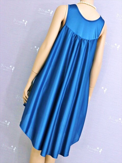 TE2-Q20*//L size * elasticity have *.. gloss blue * easy Silhouette design! negligee * most low price . postage .. packet if 210 jpy 