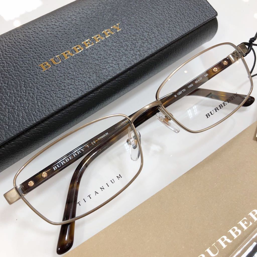 在庫限りの特別価格！定価￥33,000 新品 バーバリー メガネ BE1287TD B1287 TD 1002 フレーム BURBERRY 正規品 新品 メガネフレーム 眼鏡_画像4