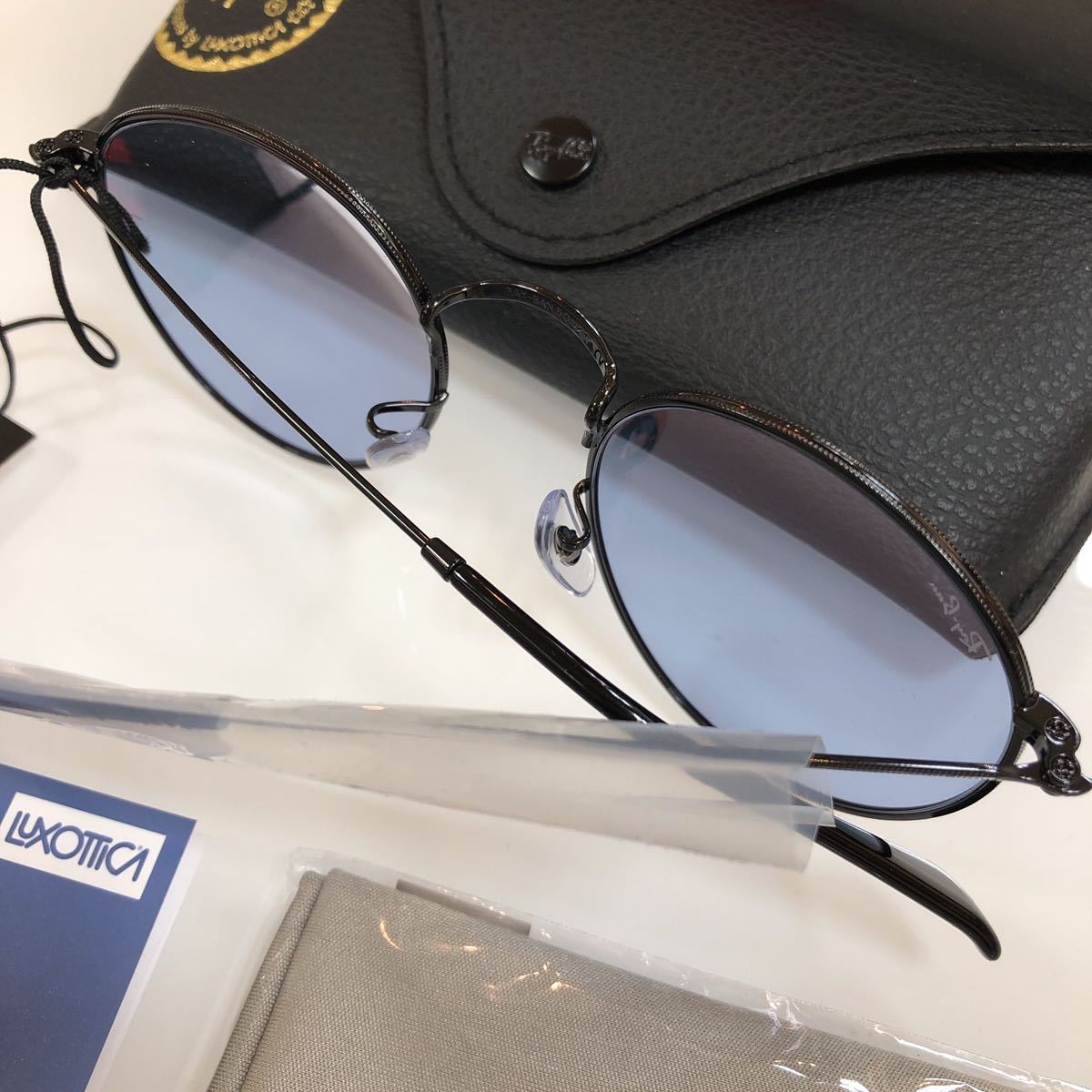 在庫限りの特価！安心の2年間正規保証付き! Ray-Ban サングラス レイバン RB3447 002/64 正規品 ラウンドメタル 3447 00264 3447 RX3447