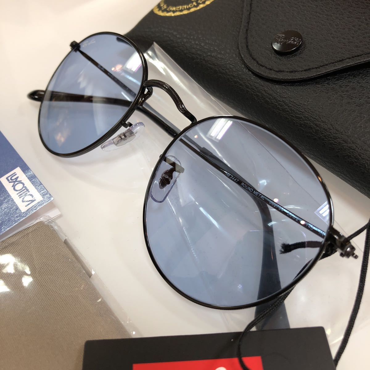 在庫限りの特価！安心の2年間正規保証付き! Ray-Ban サングラス レイバン RB3447 002/64 正規品 ラウンドメタル 3447 00264 3447 RX3447