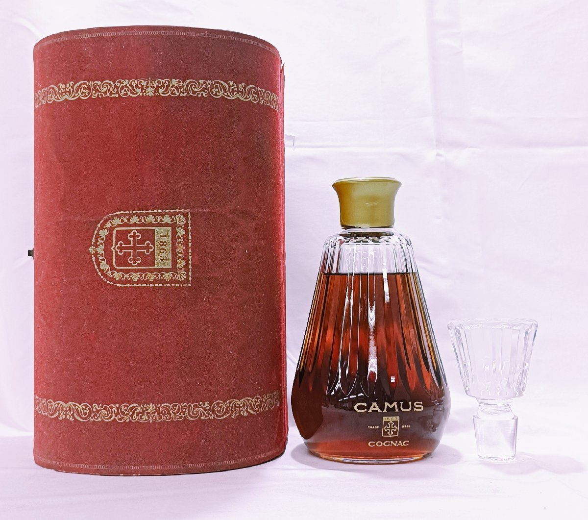 【未開栓】箱・替え栓あり　カミュ カラフェ バカラクリスタル ブランデー CAMUS Carafe Baccarat BRANDY COGNAC 700ml【送料別】IA0309_画像1