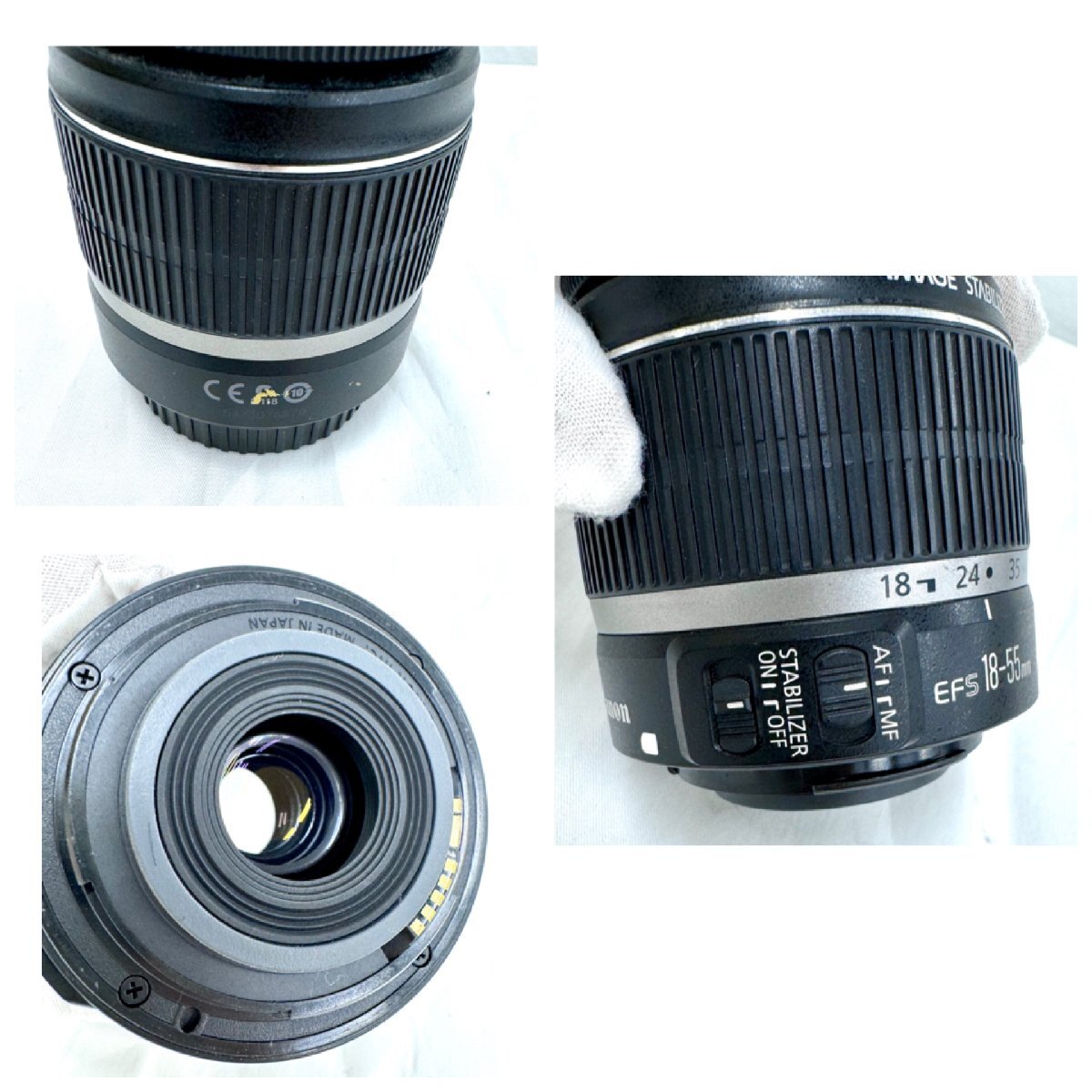 ★送料別★レンズ4点セット FUJINON 1:1.8/55 トキナー Tokina AT-X PRO Canon EFS 18-55mm・EF 75-300mm (中古品/動作確認不可) ED0098の画像5
