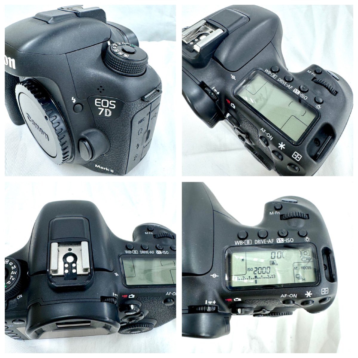 ★送料別★ Canon EOS 7D Mark II ボディ キヤノン イオス デジタルカメラ (中古品/電源確認済み) ED0104の画像4