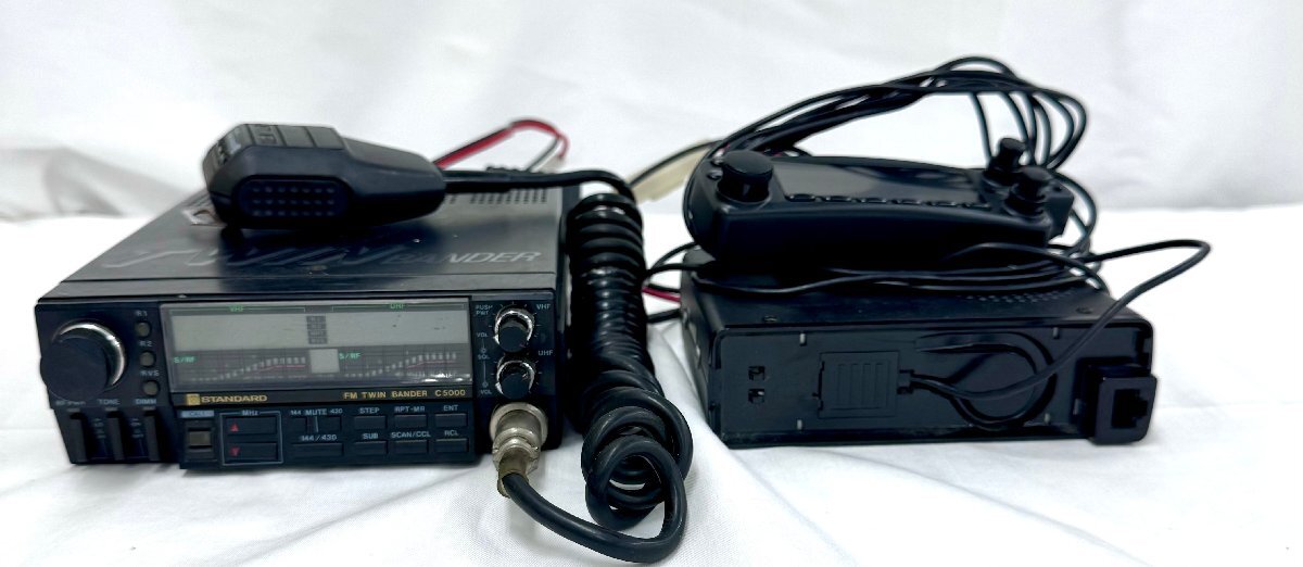 ★送料別★2点セット STANDARD スタンダード C5000 TWIN BANDER KENWOOD ケンウッド TM-732 トランシーバー (中古品/動作確認不可) ED0100_画像1