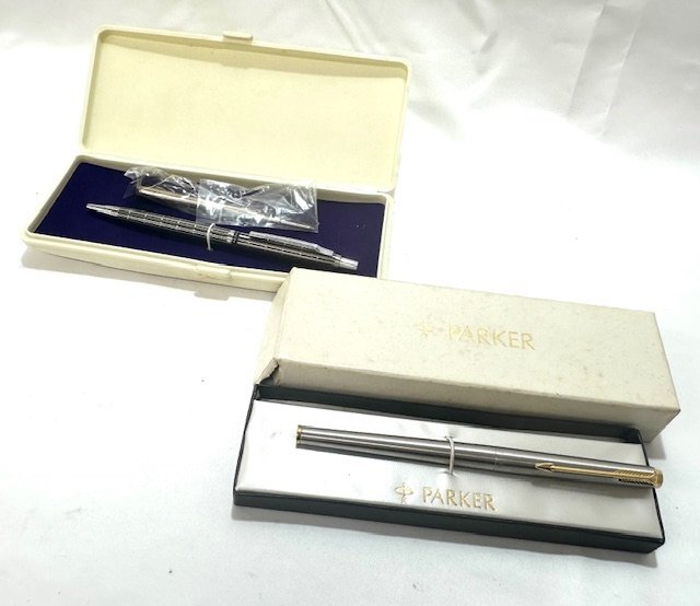 【中古品】(2点セット)パーカー/ジャパンライン　PARKER/Japanline　万年筆/ボールペン【送料別】FN0733_画像1