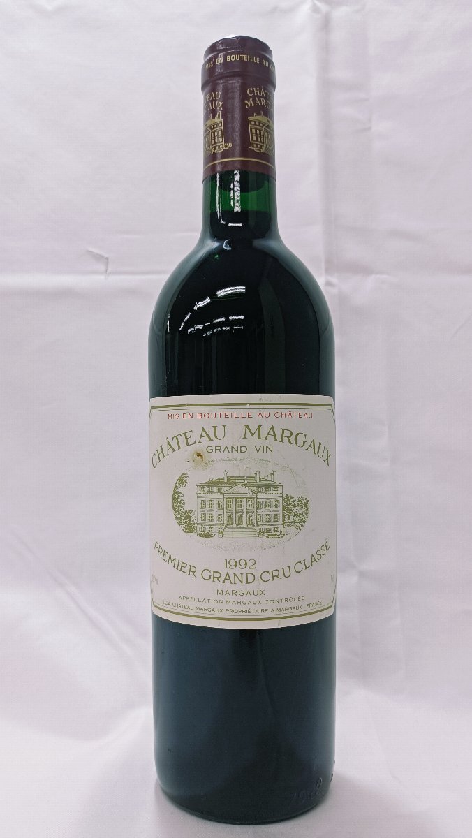 【未開栓】シャトー・マルゴー 1992 赤ワイン Chateau Margaux Grand Vin red wine Premier Grand Cru Classe 750ml 12.5%【送料別】IA0313_画像1