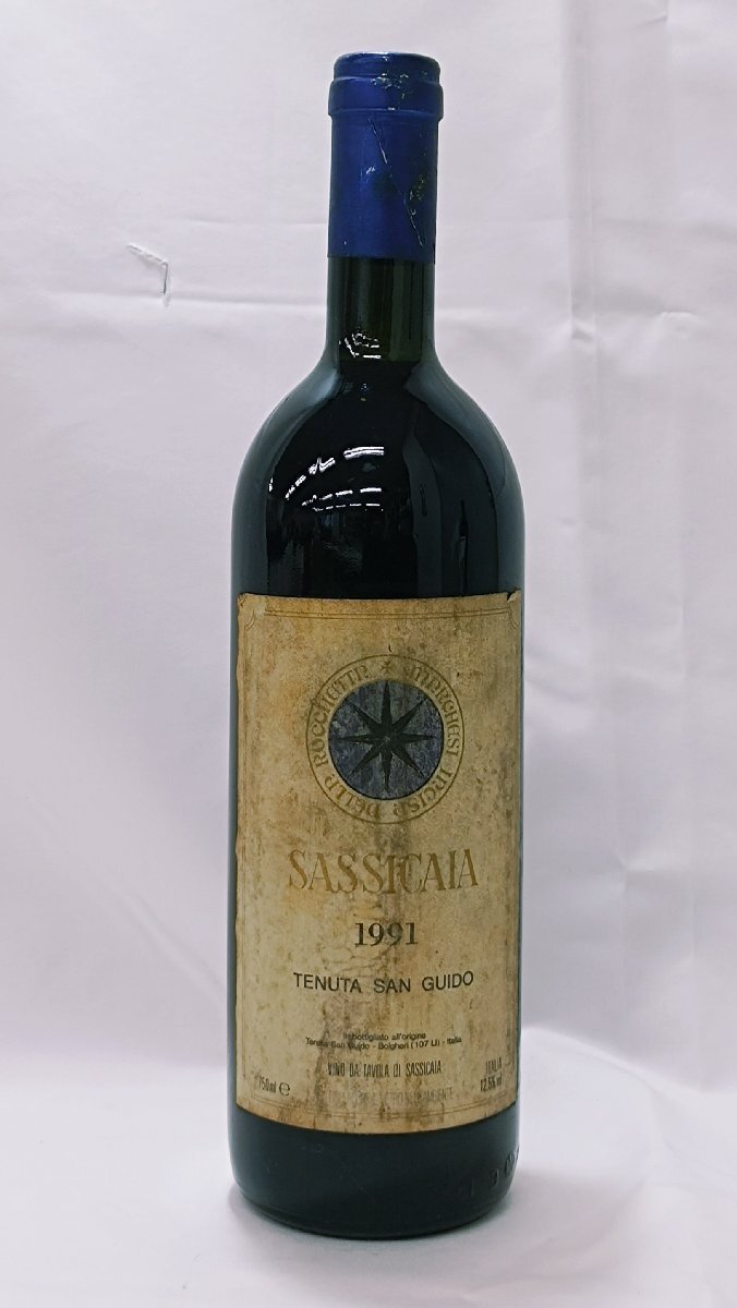 【未開栓】サッシカイア 1991 赤ワイン Sassicaia 1991 Tenuta San Guido RED WINE 750ml 12.5％【送料別】IA0335_画像1