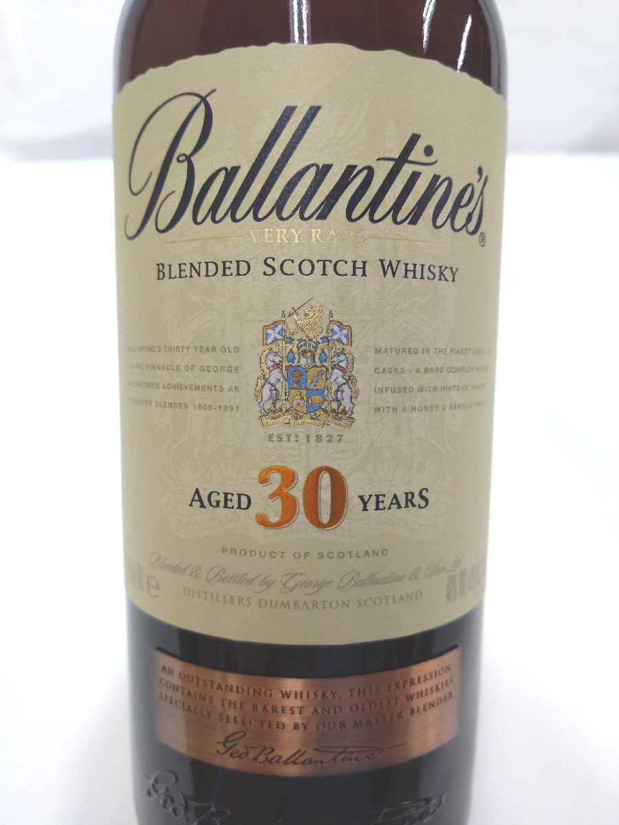 （未開栓）バランタイン 30年 スコッチウイスキー Ballantine's SCOTCH WHISKY 700ml 40%【送料別途】 KA1291_画像5