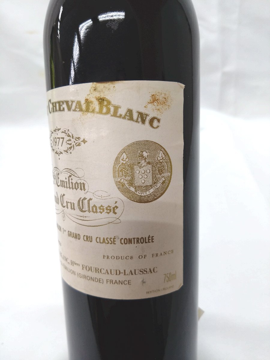 ( not yet . plug ) car to-*shu Val * Blanc 1977 wine CHATEAU CHEVAL BLANC 750ml 14% under [ postage extra .] KA1304