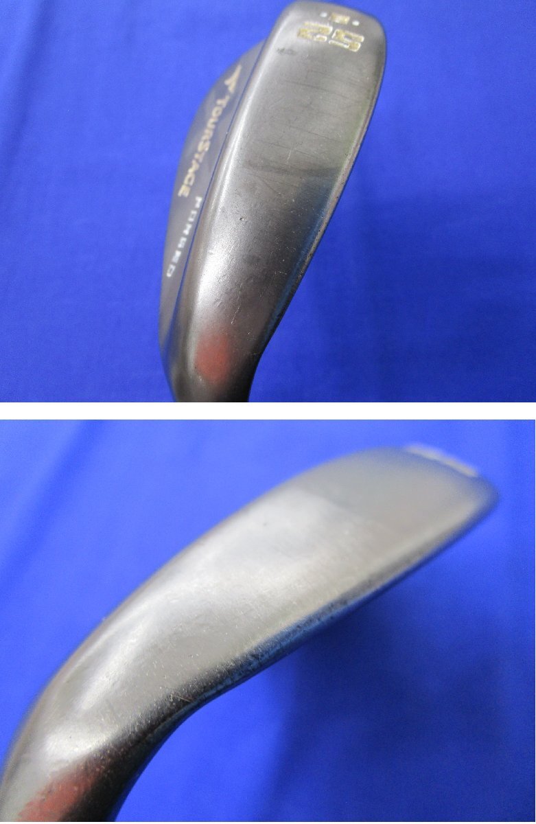 ●ブリヂストン　ツアーステージ X-WEDGE 2010 黒染【52度バンス8/58度バンス12】NSプロ MODUS3 WEDGE 105 リシャフト 2本セット 中古品●_画像5