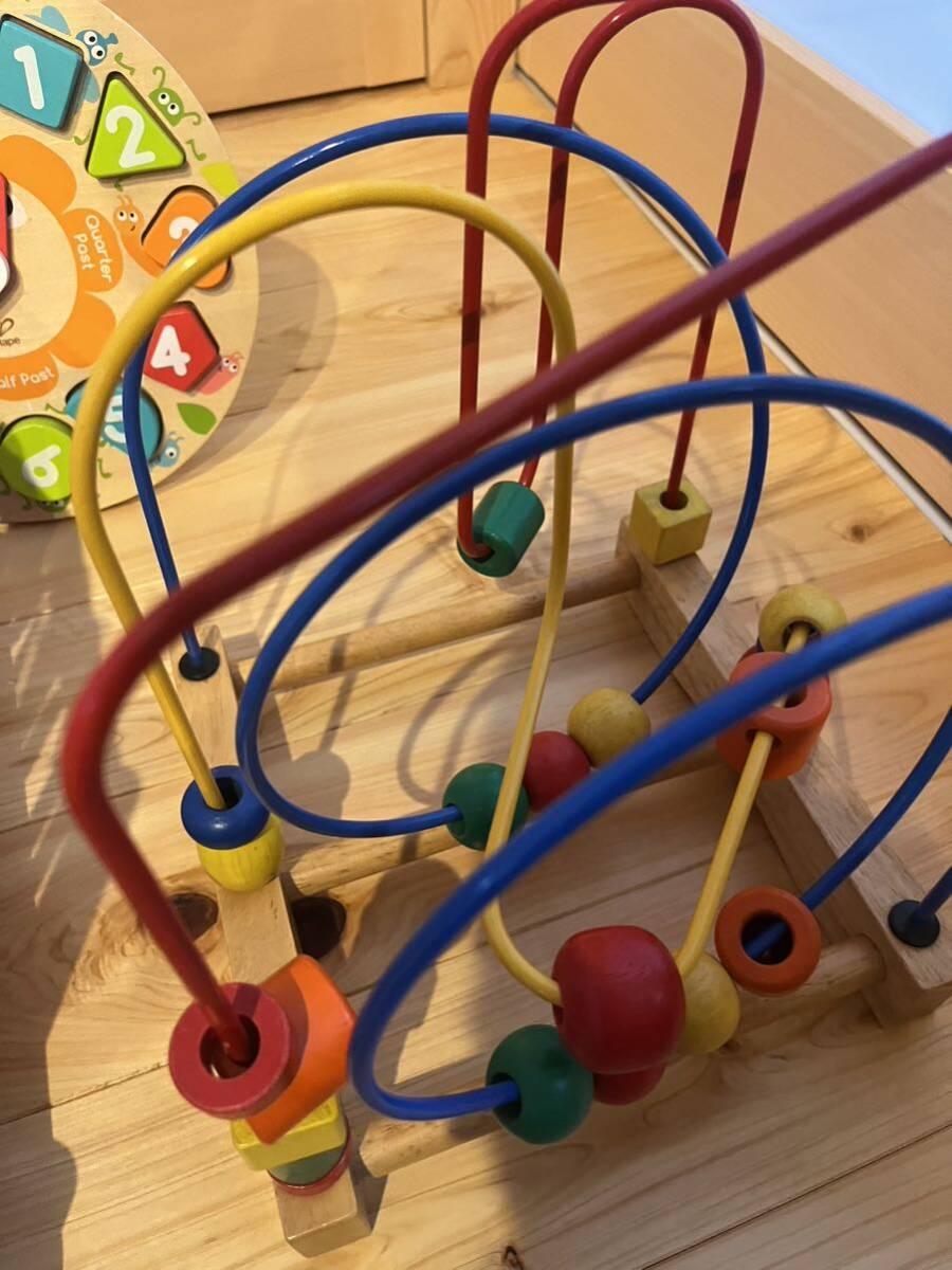 知育玩具 玩具 赤ちゃん 木のおもちゃ　木製　ベビー　キッズ　TOY おもちゃ　子供　時計　木琴　知育_画像4