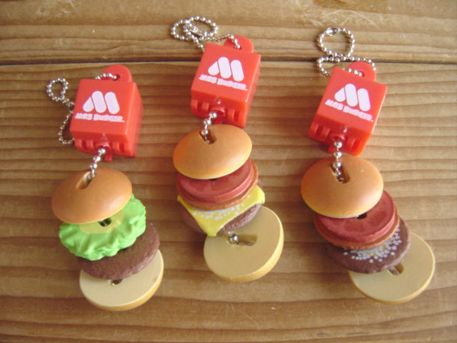 #Flg08GZ Moss burger .... burger swing all 6 kind miniature *BANDAI Bandai *200 jpy =006993_c