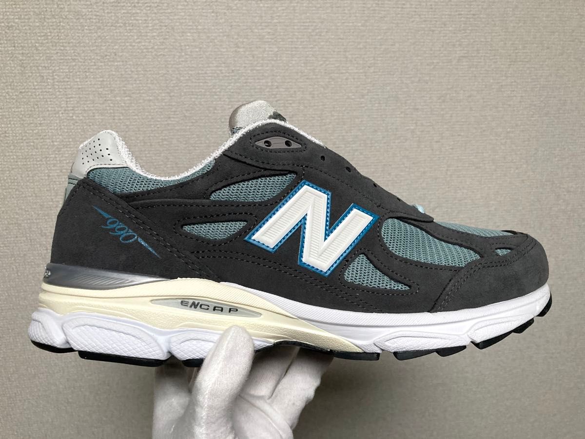 29cm KITH New Balance 990V3 Steel Blue キス ニューバランス スティール ブルー US11