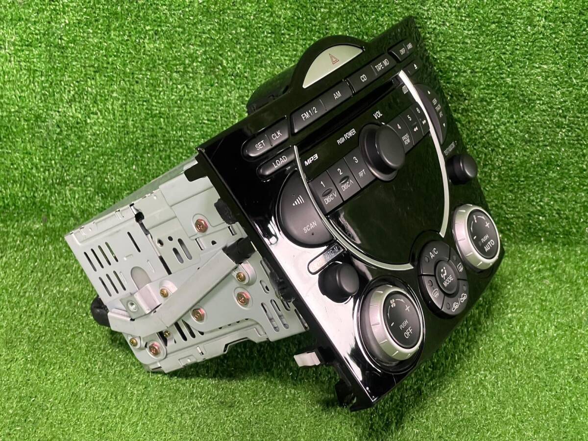 マツダ RX-8 RX8 SE3P 純正 オーディオ CDデッキ エアコン スイッチ (3068)の画像5