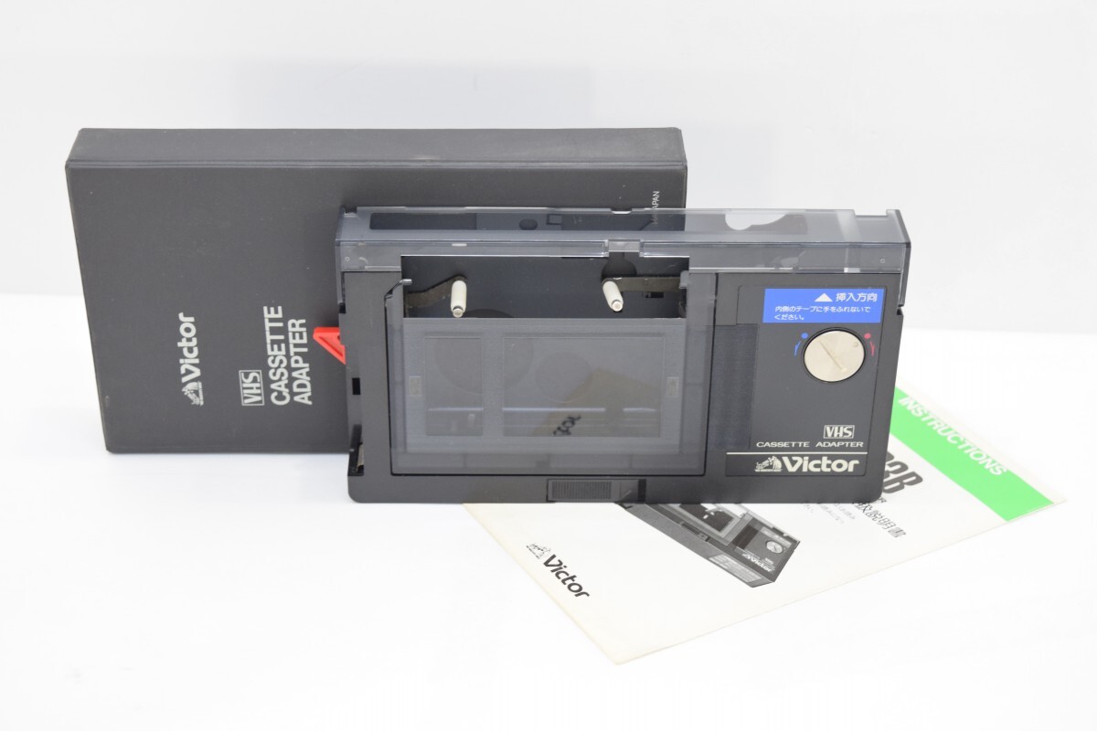 Victor ビクター VHS-C→VHS CASETTE ADAPTER C-P3B VHSカセットアダプター ケース 取説付 VHSC変換 ビデオテープ RL-437T/000_画像1