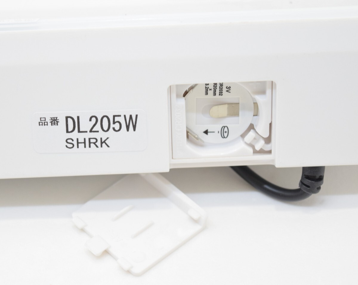 未使用 SEIKO セイコー 目覚まし時計 DL205W デジタル電波クロック 取説 ACアダプタ付 置時計 ホワイト 白 温度計 湿度計 RL-435T/000_画像8