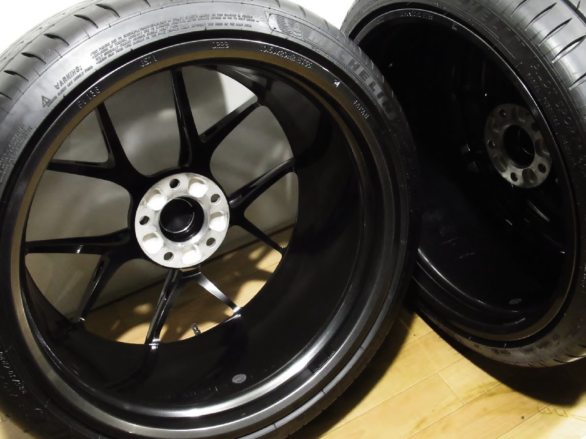 ほぼ新品 BBS FI-R 9.5J+22 10.5J+35 PCD120-5穴 専用ナット付 ミシュラン PS4S 265/30R20 285/30R20 2023年製造 BMW F80 F82 M3 M4_画像8