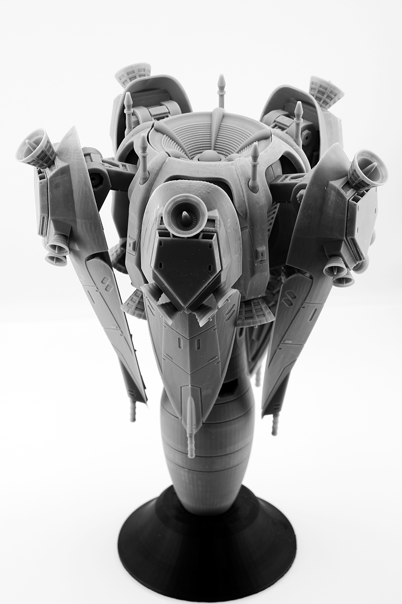 1/144 XMA-01 RAFFLESIA ラフレシア レジンキット [機動戦士ガンダムF91 クロスボーン バンガード カロッゾ ロナ]_画像5