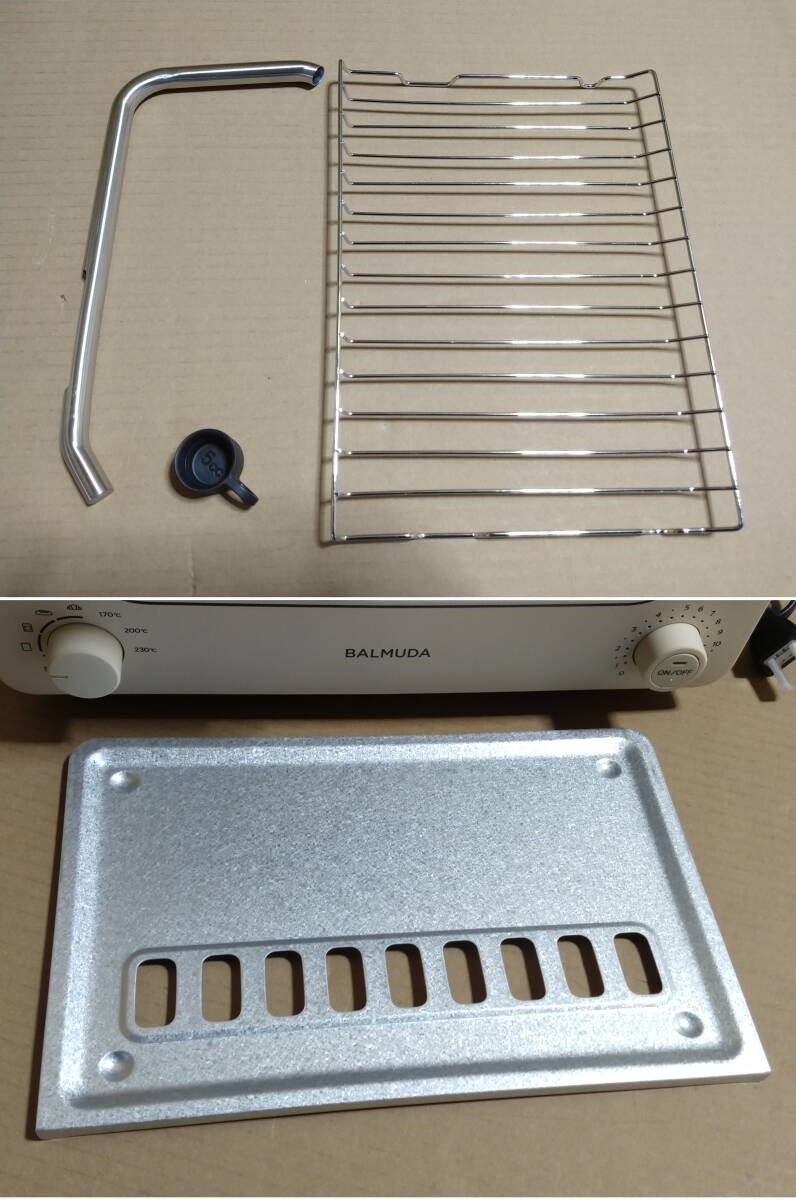 【未使用 訳あり】バルミューダ BALMUDA オーブントースター BALMUDA The Toaster ベージュ K05A-BG　 2022年製_画像9