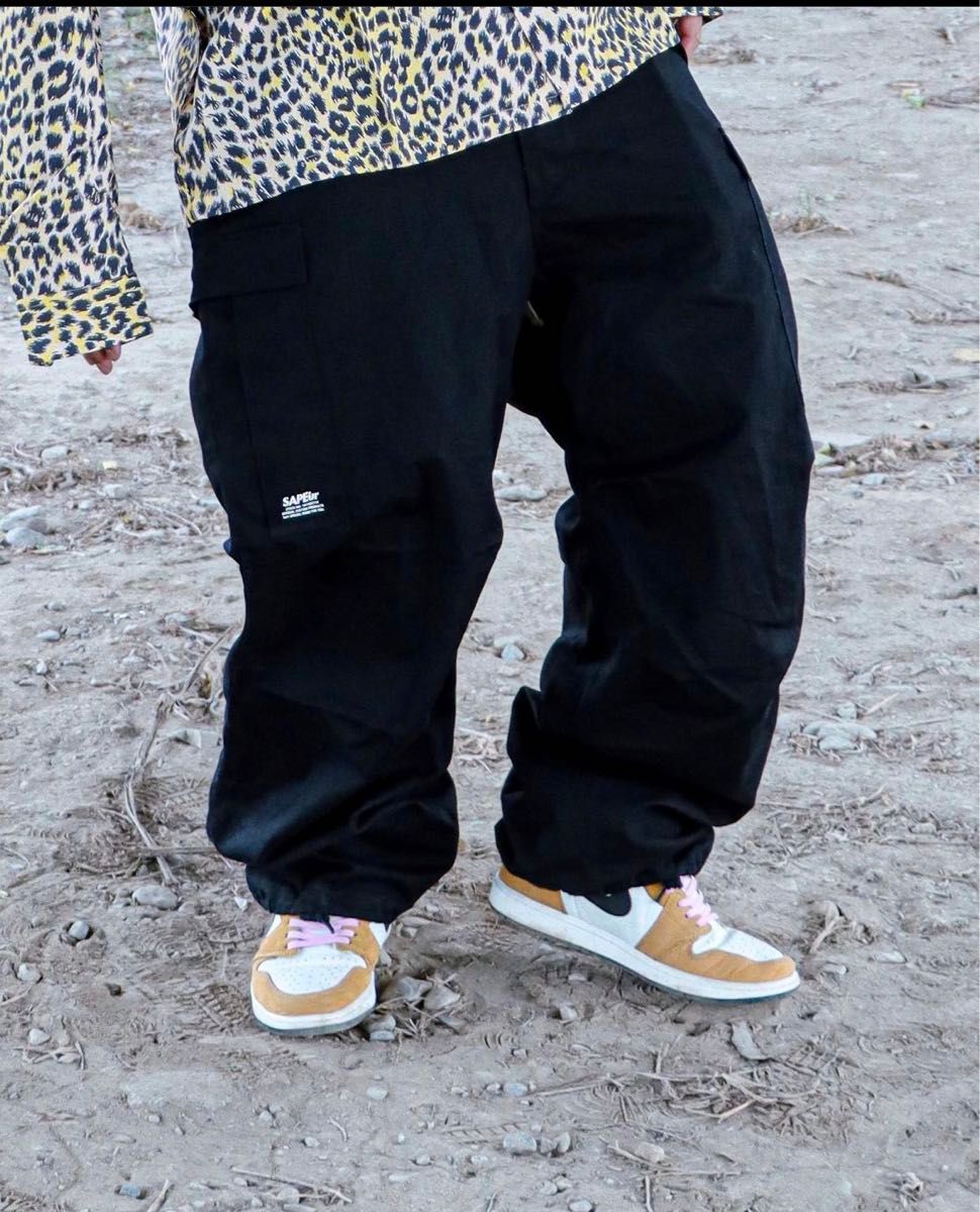 SAPEur® M-65 CARGO PANTS ブラック L サプール|ワークパンツ SAPEur® M-65 CARGO PANTS ブラック L サプール|ワークパンツ