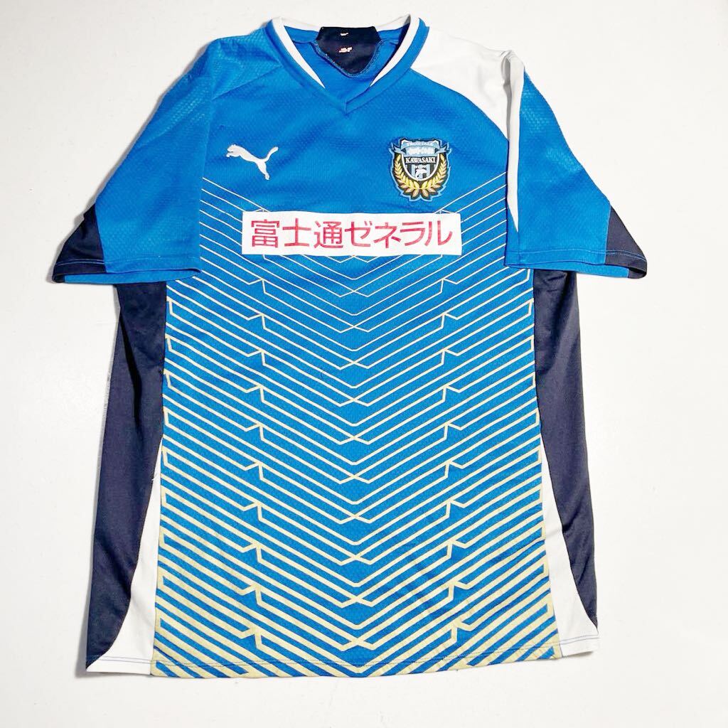川崎フロンターレ kawasaki frontale 支給 着用 プーマ PUMA プラクティスシャツ トレーニングシャツ Oサイズの画像1
