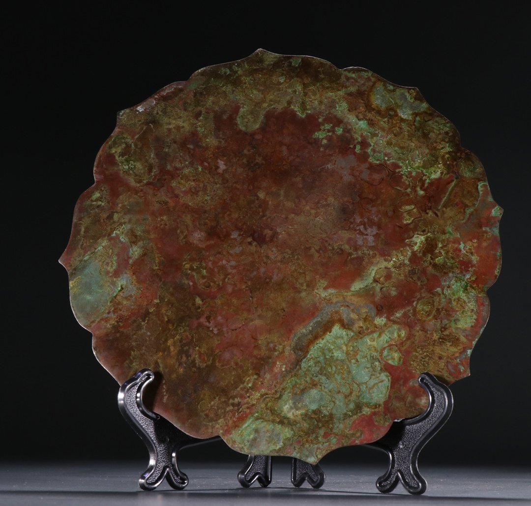 【安】漢時代 青銅器 人物紋銅鏡 中国古美術 古置物 古擺件 古董品 古美味 骨董品 424_画像8