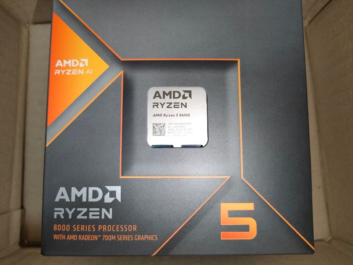 AMD Ryzen5 8600G BOX CPU 新品未使用品 「納品明細書付き AMD Ryzen5 8600G BOX CPU 新品未使用品 「納品明細書付き