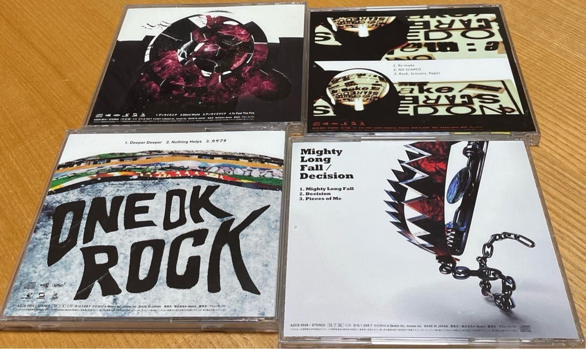 ONE OK ROCK シングルCD4枚セット|Yahoo!フリマ(旧PayPayフリマ) ONE OK ROCK シングルCD4枚セット|Yahoo!フリマ(旧PayPayフリマ)