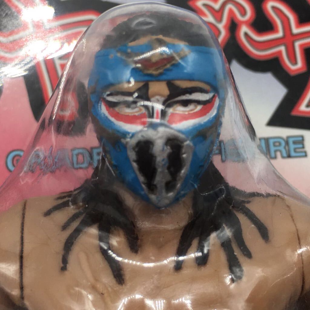 未開封 レア 希少 ハヤブサ FMW 青 コスチューム リアル フィギュア プロレス フィギュア キャラプロ ドリームズ・カム・トゥルー _画像3