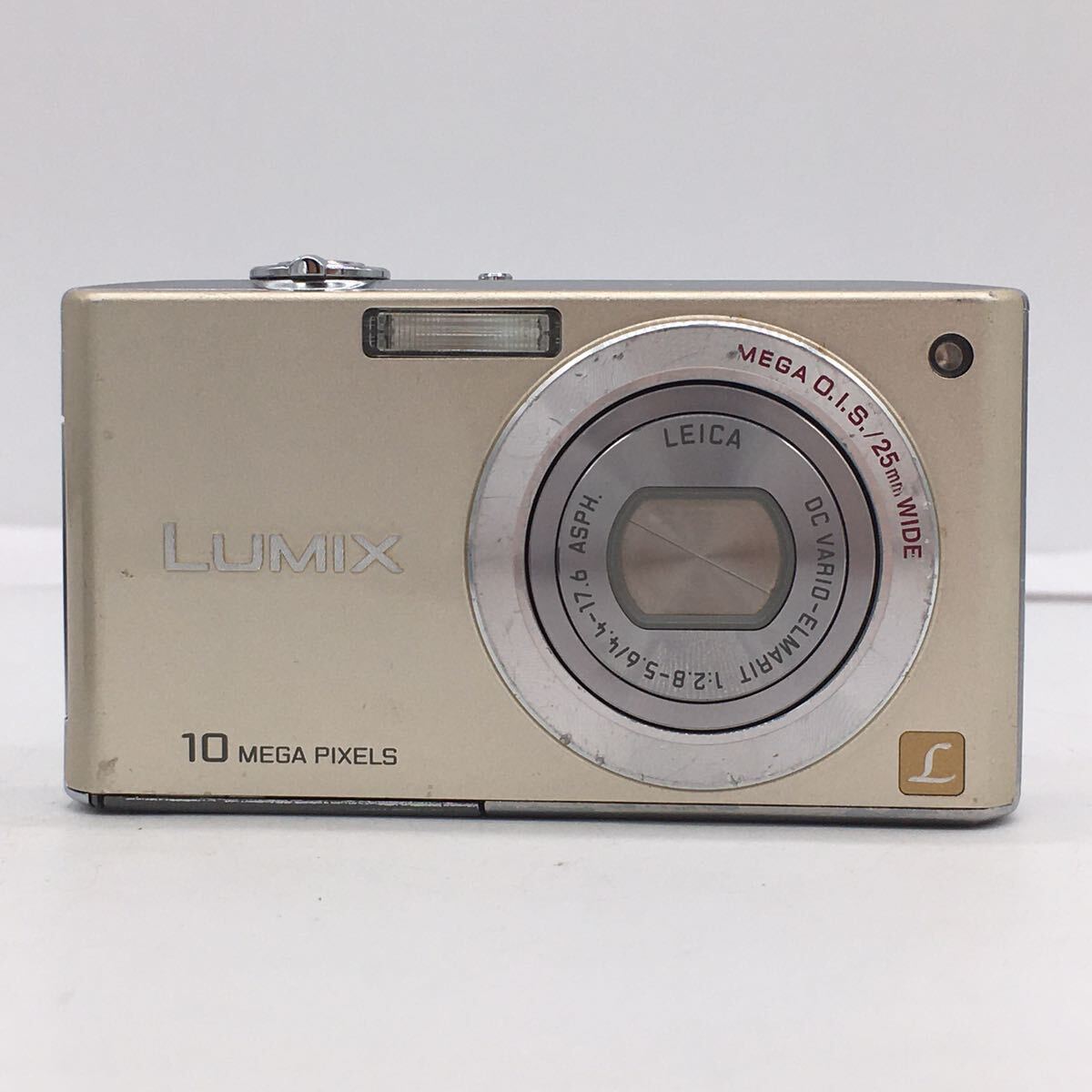 パナソニック Panasonic LUMIX DMC-FX35 ゴールド デジカメ コンパクト デジタル カメラ コンデジ 充電器・バッテリー付属 動作確認済の画像2