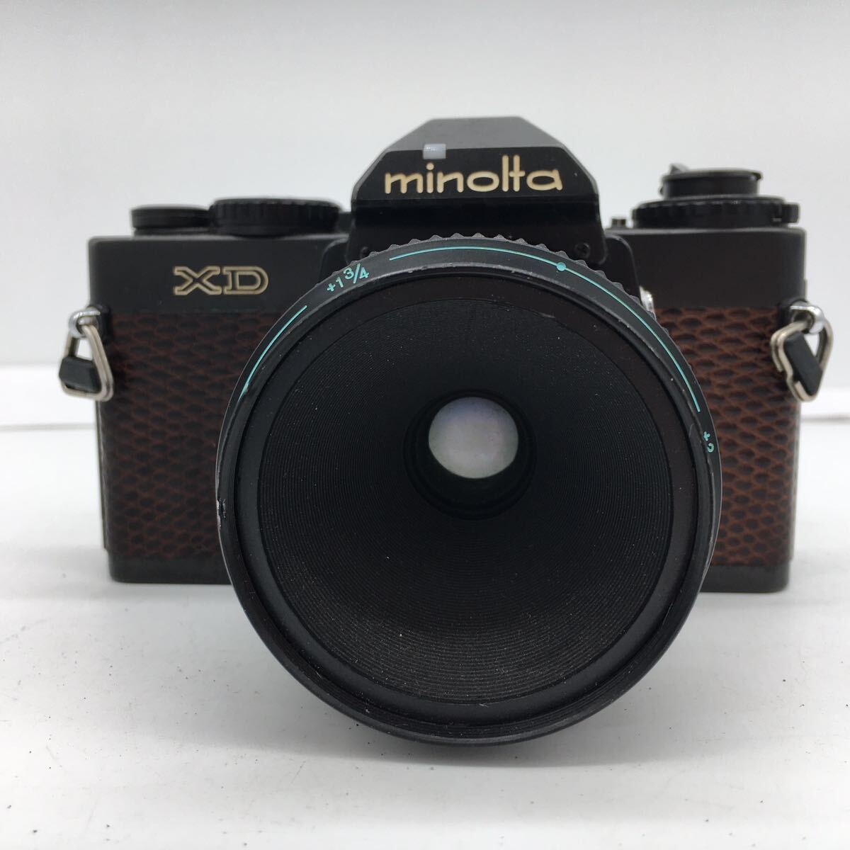 ミノルタ Minolta XD + MD MACRO 50mm 1:3.5 フィルム カメラ 現状品 動作未確認の画像2