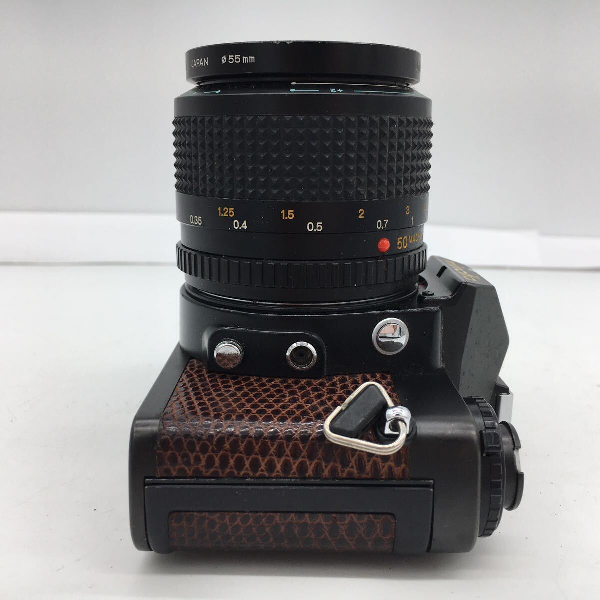 ミノルタ Minolta XD + MD MACRO 50mm 1:3.5 フィルム カメラ 現状品 動作未確認の画像5