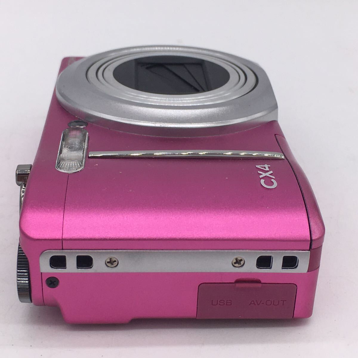 RICHO リコー CX4 バッテリー付き パープルピンク デジカメ デジタルカメラ バッテリー付属 動作未確認_画像5