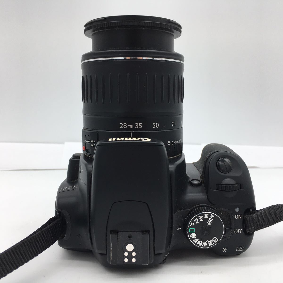 Canon キャノン EOS Kiss Digital X ブラック ボディ+ EF 28-90mm 1:4-5.6Ⅲ レンズ デジタル 一眼 カメラ バッテリー付属 動作確認済_画像3