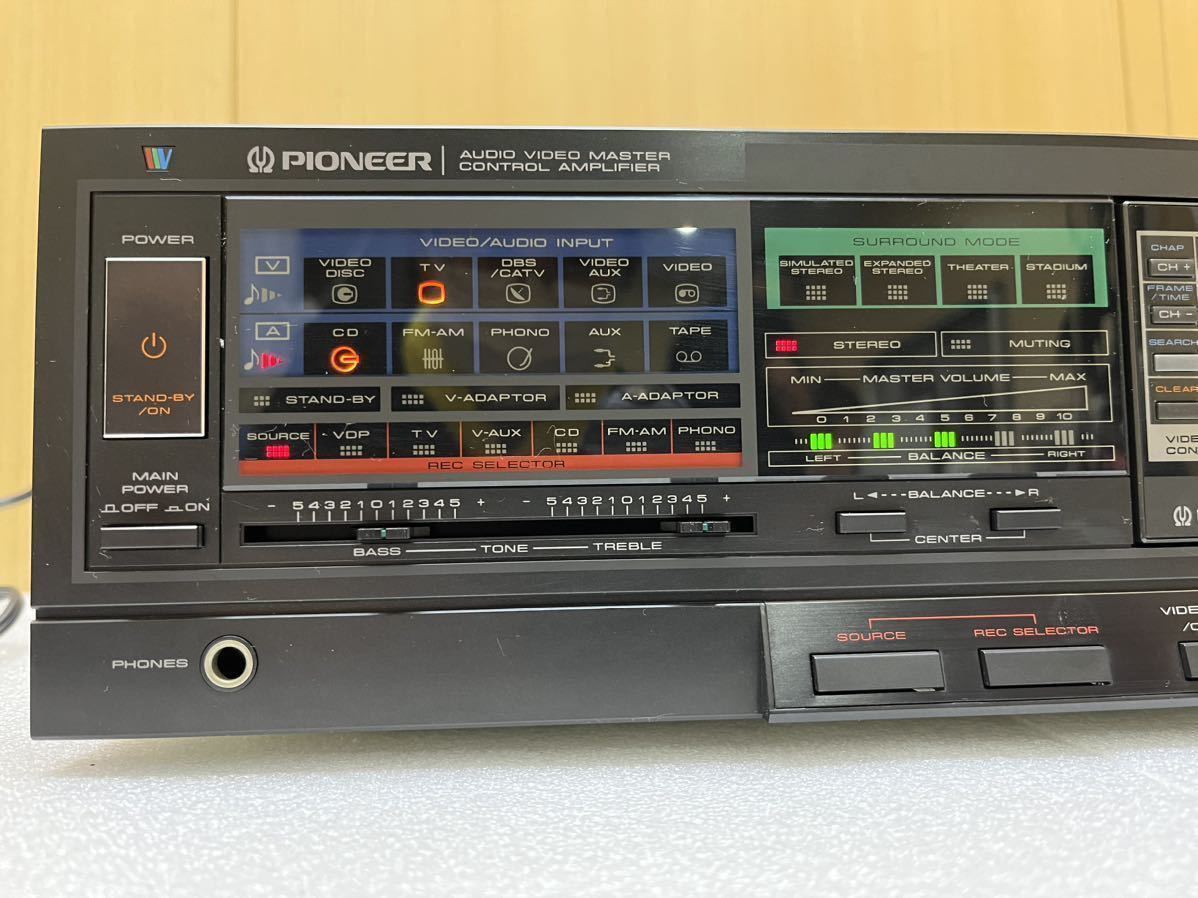 GXL9596 PIONEER パイオニア VSA-70 オーディオ ビデオマスター アンプ 1985年頃 昭和 レトロ ヴィンテージ 動作確認済み 現状品 1103_画像2